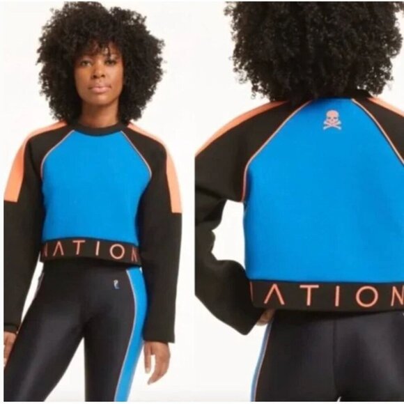 PE Nation Tops - New with Tags PE Nation x Soulcycle 'End Plate' Color-block Pullover Sweater SZ